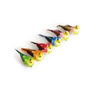 Artemio Set de 6 Oiseau Miniature, Autre, Multicolore, 3,7 x 2,5 x 5,3 cm 13001021
