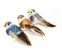 Oiseaux décoratifs nature 3 pièces - artémio Multicolore - assort. G