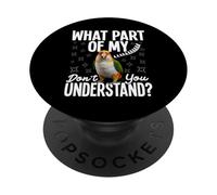 Oiseaux d'observation des Oiseaux Comprendre la caïque à Ventre Blanc PopSockets PopGrip Adhésif