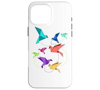 Oiseaux drôles en Origami Kirigami Grue en Papier Pliant Coque pour iPhone 16 Pro Max