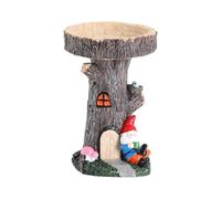 Oiseaux en résine : en résine en plein air, station de boisson colibri, résistante et durable, support de facilement nettoyé, figurine décorative de Sant