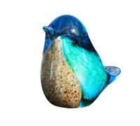 Oiseaux Faits à la Main, Figurine d'oiseau Bleu en Verre soufflé, décoration de Table, Presse-Papier en pour bibliothèque, Salon, Chambre à Coucher