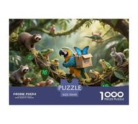 Oiseaux forestiers Puzzle en Bois Imperméable Puzzles De 1000 Pièces pour Adultes Cadeaux Défi Et Casse-tête Jeux De Stimulants