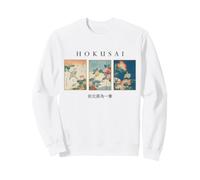Oiseaux Japonais et Fleurs Hokusai Art Floral Ukiyo-e Sweatshirt
