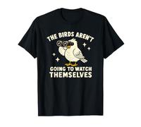 Oiseaux regardent eux-mêmes drôle Birdwatcher Birdwatcher Birding Nature Cadeau T-Shirt