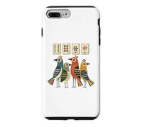 Oiseaux rétro Vintage Mahjong Coque pour iPhone 7 Plus/8 Plus