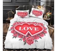 Oiseaux rouges-gorges Housse de Couette Imprimé en 3D Hypoallergique Super Douce Léger Aquarelle Nature Design_1 Parure de Lit Microfibre Fermeture Éclair Confortable for Hommes Double（200x200cm）