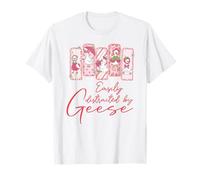 Oiseaux Super Mignons Canard Rose Facilement distraits par Les oies T-Shirt