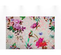 Oiseaux Toile Fleurs Rose Rouge 90x60 DD120347 Toile Mosaïque