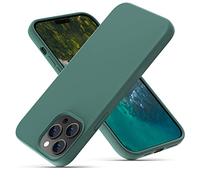 OitiYaa Coque iPhone 14 Pro Max, Coque en Liquide Silicone Conçue pour iPhone 14 Pro Max, Étui de Protection Antichoc Ultra Mince avec Doublure Douce en Microfibre Anti-Rayures, 6.7 Pouces,Vert Pin