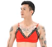 OIUHJN Hommes Sexy Gay Sexy Dentelle Soutien-gorge Culotte Séduisant Boxer Combinaison Femme Pyjama String Sexy Hommes, Bordeaux, M