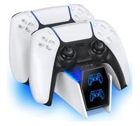 OIVO Chargeur Manette PS5,2H Rapide Chargeur ps5 avec 2 Types de Câble pour Manette PS5,Station de Chargement