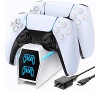 OIVO Chargeur Manette PS5 avec Adaptateur, 2H Rapide Chargeur PS5 Compatible avec Manettes DualSense PlayStation 5, Station de Charge PS5 et Accessoire Manette PS5