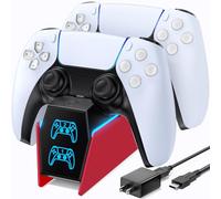 OIVO Chargeur Manette PS5 avec Adaptateur, 2H Rapide Chargeur PS5 Compatible avec Manettes DualSense PlayStation 5, Station de Charge PS5 et Accessoire Manette PS5