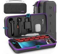 OIVO Étui de Transport pour Nintendo Switch 2025, Pochette de Transport de Voyage Portable Switch 2 Adapté au Joy-Con 2 et Adaptateur, Sac de Protection à Coque Rigide avec 24 Emplacements de Jeu