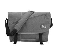 OIWAS Hommes Sac Bandoulière Sac de messager Cartable Besace Pochette pour Ordinateur 15.6 Pouces Portable Sac à Bandoulière pour l'École, le Travail et les Voyages Gris Sac d'épaule