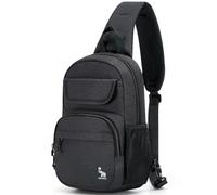 OIWAS Sac à bandoulière pour homme, noir, Large