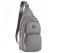 OIWAS Sac de Poitrine Sacoche Homme Bandouliere Sac Bandoulière Petit Voyage Homme et Femme Gris