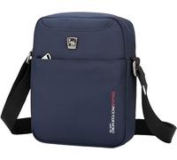 OIWAS Sacoche Bandouliere Homme Petite Sac Pochette Mini Cartable Besace pour les Loisirs Vacances Excursion Marche Randonnée, Bleu marine