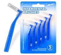 OIXEYA 5 Pièces Brossettes interdentaires en forme de L Push-pull Brosse de Nettoyage Interdentaire Brossette Dentaire Angle pour l'hygiène Interdentaire