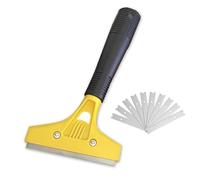 OIXEYA Grattoir avec 10 Lames, Grattoir Plancha pour Papier Peint, Grattoirs pour Vitre, pour Colle, Carrelage de fenêtre, Voiture, Miroir, Nettoyage