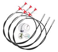 OIXEYA Lot de 3 Furet Deboucheur Canalisation, 200cm/160cm/90cm Furet Plomberie, Pinces à Griffes Flexibles, Tige Deboucheur Canalisation, Pince Télescopique pour Cuisine, Salle de Bain et égouts