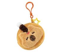 OIXEYA Mini Portefeuille Capybara, Porte Monnaie en Peluche Mignon, Cadeau d'anniversaire pour Femme, Porte Monnaie Enfant de Dessin Animé