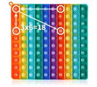 OIXEYA Pop It, Fidget Toys, Push Pop Bubble Sensory Toy, Silicone Anti Stress Enfant Ducation NuméRique DéVeloppement De L'Intelligence Jouets pour Enfants ScolariséS éTudiants Autistes Pratique