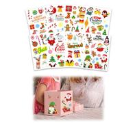 OIXYA Christmas Stickers for Children Crafts, DIY Cards Scrapbooking,8 x Christmas Stickers for Albums Photos,Size: 13 x 18 cm