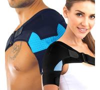 OIXYAZ OIXYA Epauliere tendinite epaule, Attelle de soutien de l’épaule avec coussinet de pression pour hommes et femmes, attelle epaule réglable de la coiffe des rotateurs（Bleu）