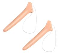 OIXYEY 2 Pièces Faux Nez, Nez De Sorciere, Long Nose, Cosplay Extension With Elastic Rope Horror Scary Long Nose Prop Pour Halloween Party Cosplay (A)