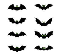 OIXYEY Lot de 48 Autocollants Chauve-souris 3D avec Yeux Effrayants, Décorations Halloween pour Fenêtres, Portes et Murs, Stickers Adhésifs Faciles à Poser et Retirer, Idée Cadeau Fête d'Horreur