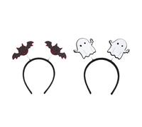 OIXYEY Serre-tête Fantôme Enfant Halloween 2 Pack - Accessoire Déguisement Effrayant avec Fantômes Mobiles pour Fête, Carnaval, Toussaint, Costume, Soirée - Taille Unique 3-12 Ans