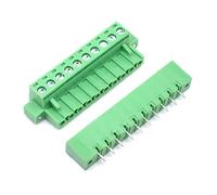 Oiyagai 10 Pièces Blocs De Jonction Enfichables Pour PCB, 10 Broches, Pas De 5,08 Mm, Vert