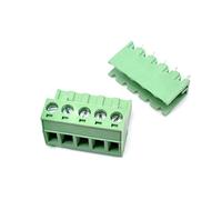 Oiyagai 10 Sets Bornier à Vis Détachable 5 Broches - Pas 5.08 mm, Connecteur PCB Mâle-Femelle 300 V 15 A, Raccord Filaire enfichable pour Alimentation, Distribution de Signal, Contrôle Industriel
