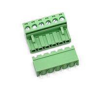 Oiyagai 10 Sets Connecteurs Bornier à Vis PCB - Bloc Terminal 6 Broches, Pas 5.08 mm, Male + Femelle, 300V 15A pour Alimentation, Signal, DIY & Projets Électroniques