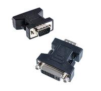 Oiyagai 2 Pcs Adaptateurs DVI-I Femelle vers VGA Mâle - Convertisseur 24+5 Broches, Connecteur Noir pour Moniteur, Projecteur, PC, Carte Graphique