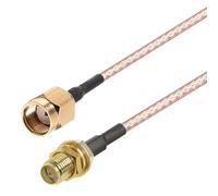 Oiyagai 2 Pcs Câble Coaxial RF RG316 SMA Mâle à SMA Femelle RP-SMA Extension 20cm/7,87"