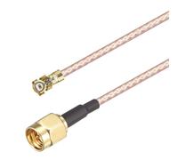 Oiyagai 2Pcs Câble Coaxial U.FL vers SMA, Câble d'Antenne RF SMA Femelle vers UFL IPX, Extension RG178 (10cm/3,9”)