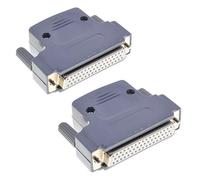 Oiyagai 2Pcs Connecteur DB50 Femelle, Type à Souder, 50 Broches avec Capot, Adaptateur D-Sub Série pour Port Série