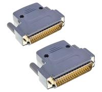 Oiyagai 2Pcs Connecteur DB50 Mâle, Type à Souder, 50 Broches avec Capot, Adaptateur D-Sub Série pour Port Série