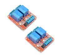 Oiyagai 2pcs Relais 24V 2 Canaux Déclencheur Haut/Bas Niveau avec Isolation Optique, Module à Tolérance de Panne, Charge AC 250V/10A DC 30V/10A, Carte de Commutation de Circuit