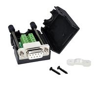 Oiyagai Adaptateur DB9 D-SUB RS232 VGA 9 Broches avec Couvercle Plastique, Terminal à Vis (Femelle)