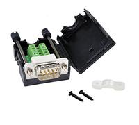 Oiyagai Adaptateur DB9 D-SUB RS232 VGA 9 Broches avec Couvercle Plastique, Terminal à Vis (Mâle)