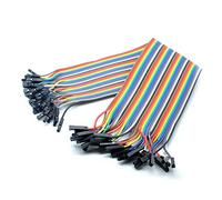 Oiyagai Câbles Dupont 2 Set/80pcs 30cm / 11.8in Femelle à Femelle Jumper Wire pour DIY Arduino Raspberry Pi