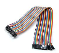Oiyagai Câbles Dupont 2 Set/80pcs 30cm / 11,8in Femelle à Mâle Jumper Wire pour DIY Arduino Raspberry Pi