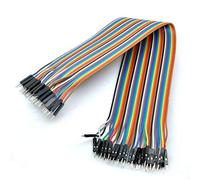 Oiyagai Câbles Dupont 2 Set/80pcs 30cm / 11.8in Mâle à Mâle Jumper Wire pour DIY Arduino Raspberry Pi