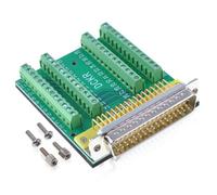 Oiyagai Connecteur DB50 D-Sub Mâle 50 Broches Sans Soudure Carte de Dérivation à Bornes à Vis pour PLC CNC Contrôle Industriel