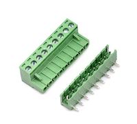 Oiyagai Lot de 10 Connecteurs de Bornier Détachable à Angle Droit 5,08mm, Pas de 9 Broches