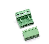 Oiyagai Lot de 10 Connecteurs PCB 4 Broches, Pas de 5,08 mm, Mâle-Femelle, Bornier à Vis